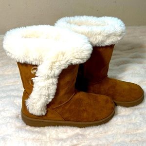 SO Girls Faux Fur Boots